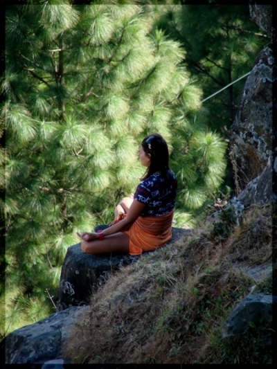 Медитация в горах... :)