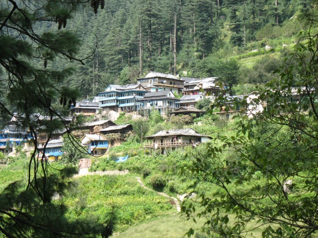 Деревня в Гималаях