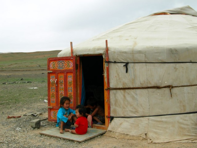 Жители Гоби. Монголия