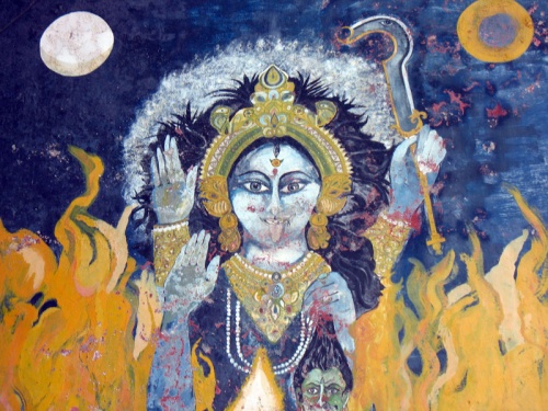 Графити на стенах Варанаси Графити на стенах Варанаси