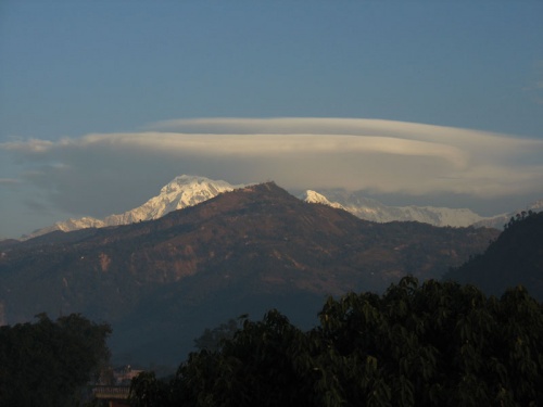 Вид из нашего окна в Покхаре