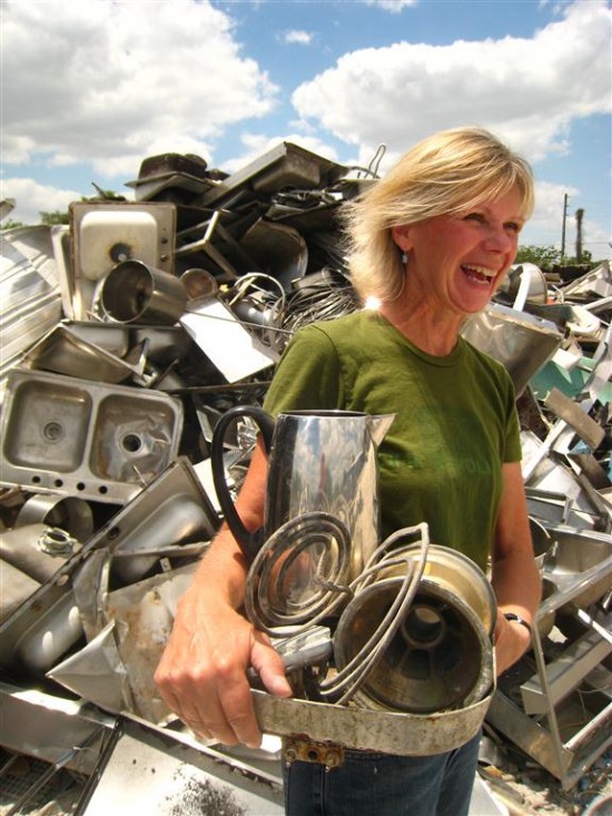 Ki Nassauer's in her natural habitat;