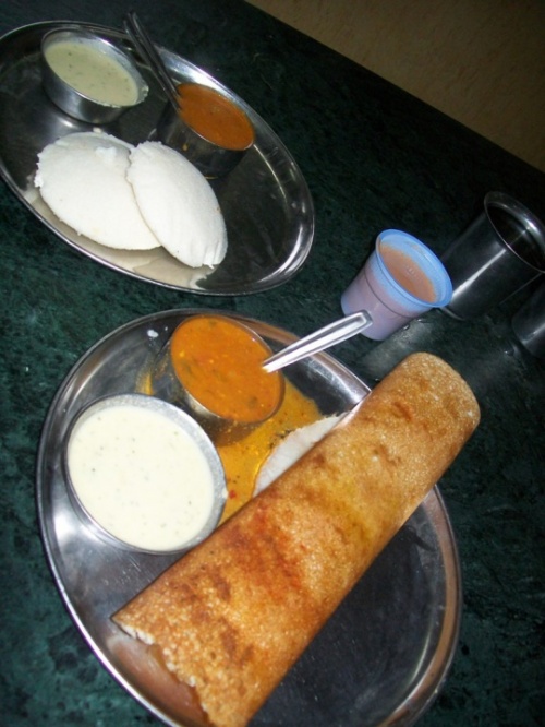 Masala dosa, Idli, sambar, chatni