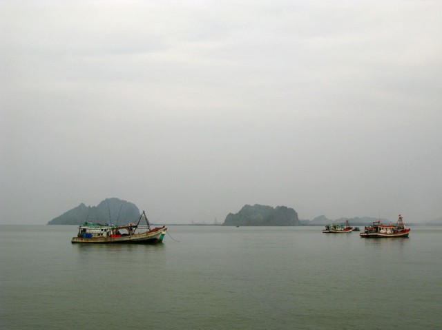 Рыбацкие лодки в Хон Чонге