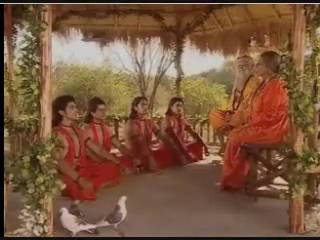 Арунгати с Васиштхой рассказывают кумарам историю Камадхену