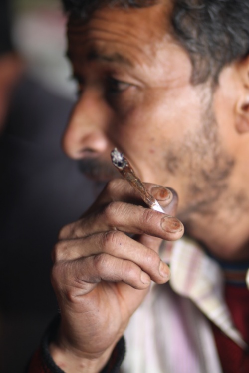 Smoking shepherd. made by Buruchina