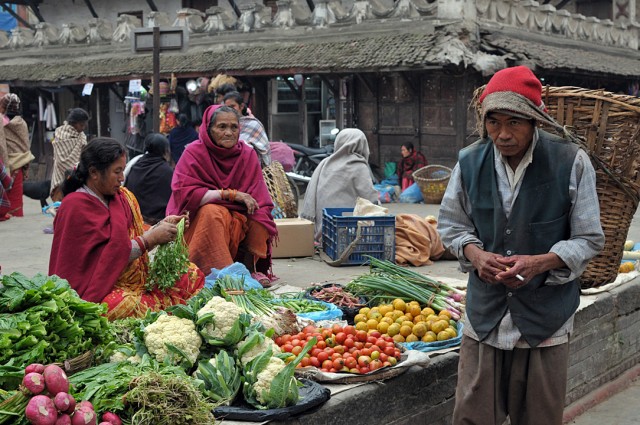 Рынок в Катманду