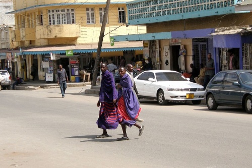 Масаи в городе Масаи в городе