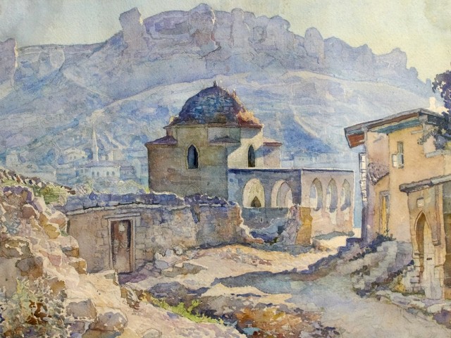 Старый Бахчисарай (картина из худ. музея)