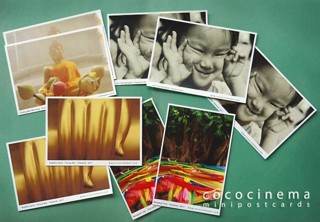 cococinema minipostcards from Thailand.