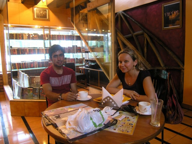 Первая встреча с коучсёрфером в "Кофе Арабика"