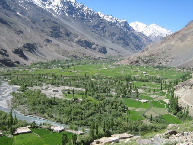 A beautiful small valley en route to Phandur-Shandur area from Gilgit (Northern areas of Pakistan).