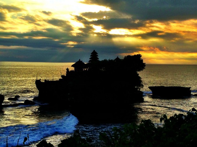 Tanah Lot Temple. Sunset