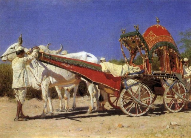 Повозка богатых людей в Дели. 1875