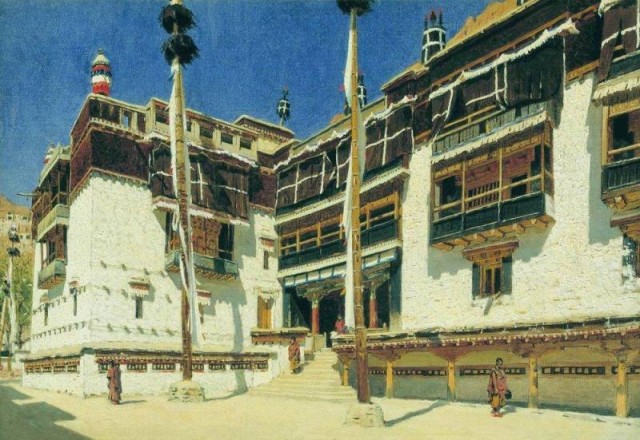 Монастырь Хемис в Ладаке. 1875