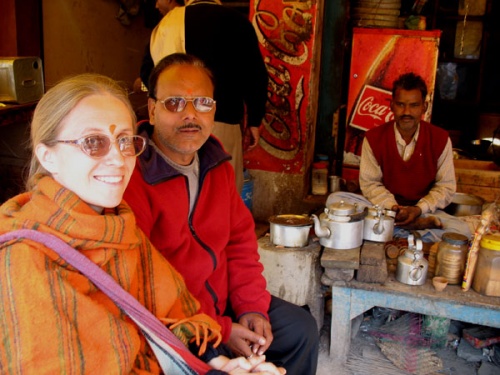 Лала - наш гид в Варанаси, и я. Лала - наш гид в Варанаси, и я.