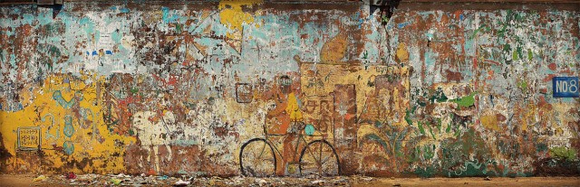 Letters from India. # 8. 20 X 7 cm