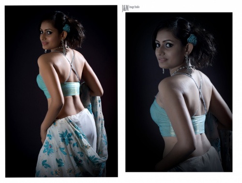 Saree, model Pooja