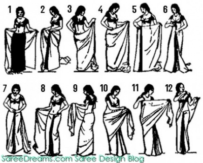 How to wear a saree t-shirt