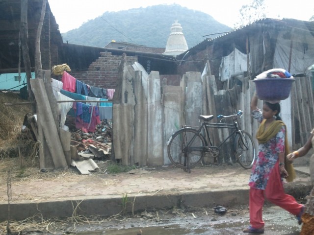 White Temple Samsung Backyard