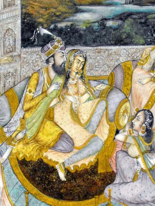 mughal-miniature-painting -on-manuscript 