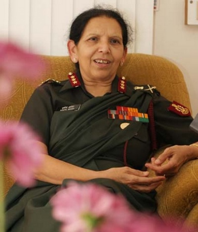Indian General in a saree Uniform