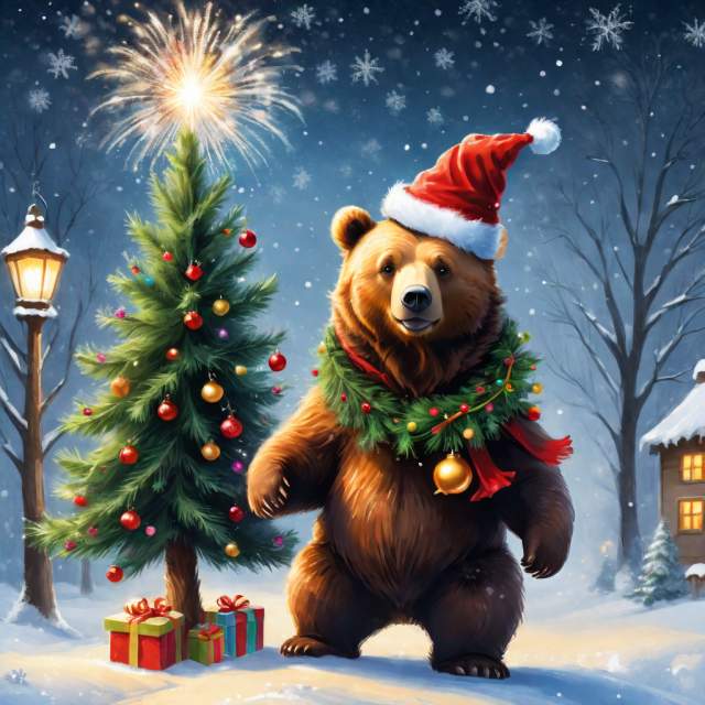 Русский Медведь поздравляет всех с новым годом!