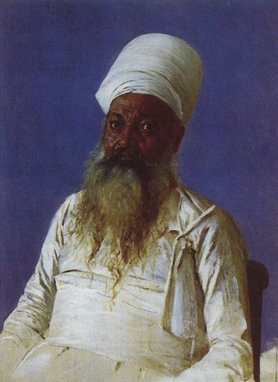 Священник парс (огнепоклонник). Бомбей. 1874-1876