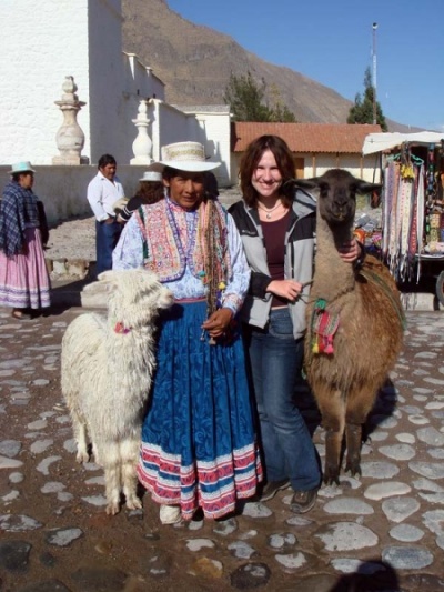с перуанской леди, ламой и альпакой :) с перуанской леди, ламой и альпакой :)