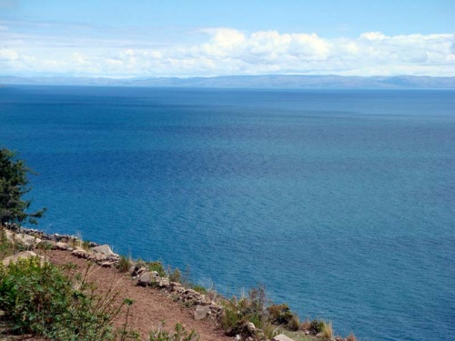 вид на озера с острова Текиле вид на озера с острова Текиле