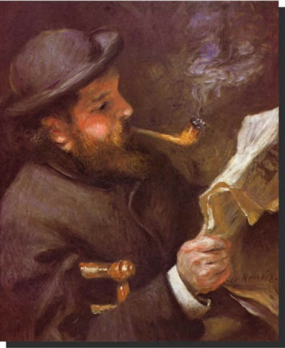 Claude Monet lisant (1872)