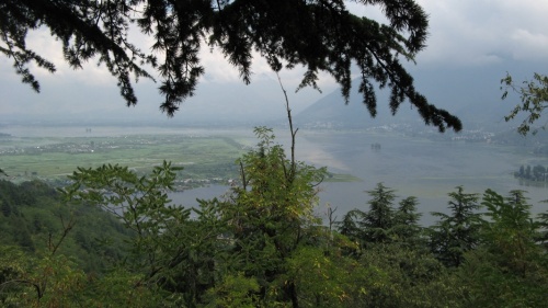   Dal Lake  Shankaracharya Hill.     