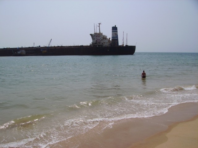 Candolime Beach, the River Princess...