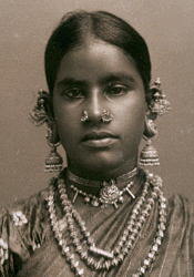 Девушка из аборигенского племени Южной Индии