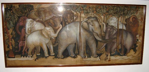 Картина со слониками. Картина со слониками.