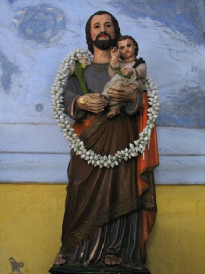 Св. Фома с мальчиком Христом в гирлядне из жасмина, церковь на Горе Св. Фомы