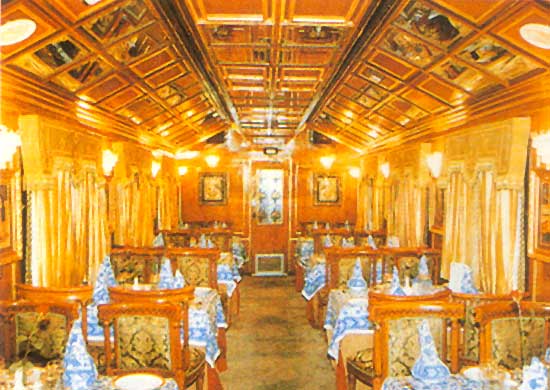 Поезд Palace on Wheels: ресторан