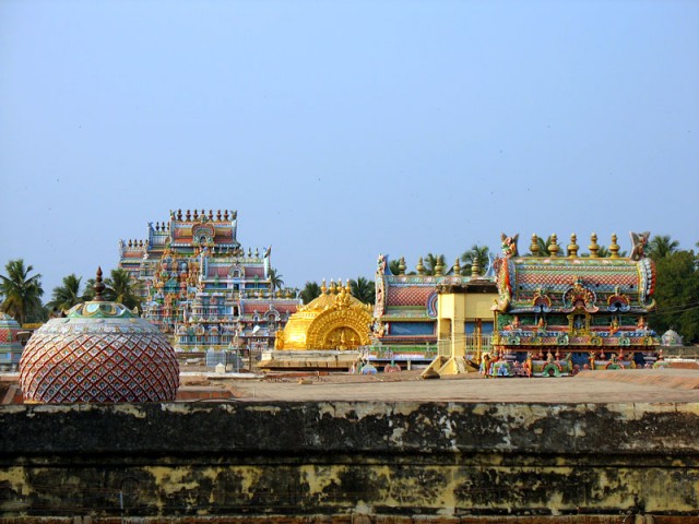 Гопуры храма Шрирангам. Тричи