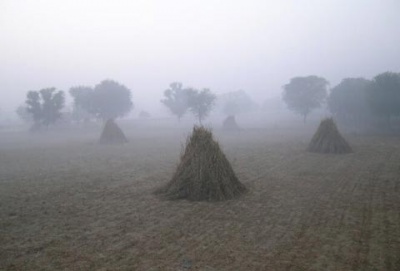Сельских зимний пейзаж Сельских зимний пейзаж