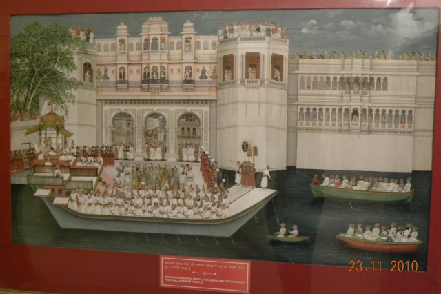 "Празднование Махараджей праздника Гангаур" "Празднование Махараджей праздника Гангаур"