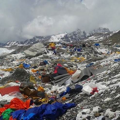 Вот в каком состоянии базовый лагерь! Вот в каком состоянии базовый лагерь!
