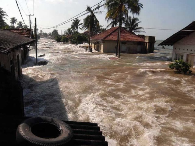 Наводнение после цунами
