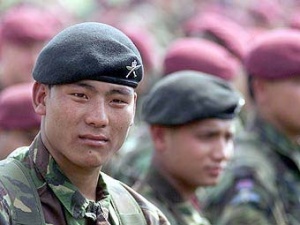 Военнослужащие-гуркхи. Военнослужащие-гуркхи.